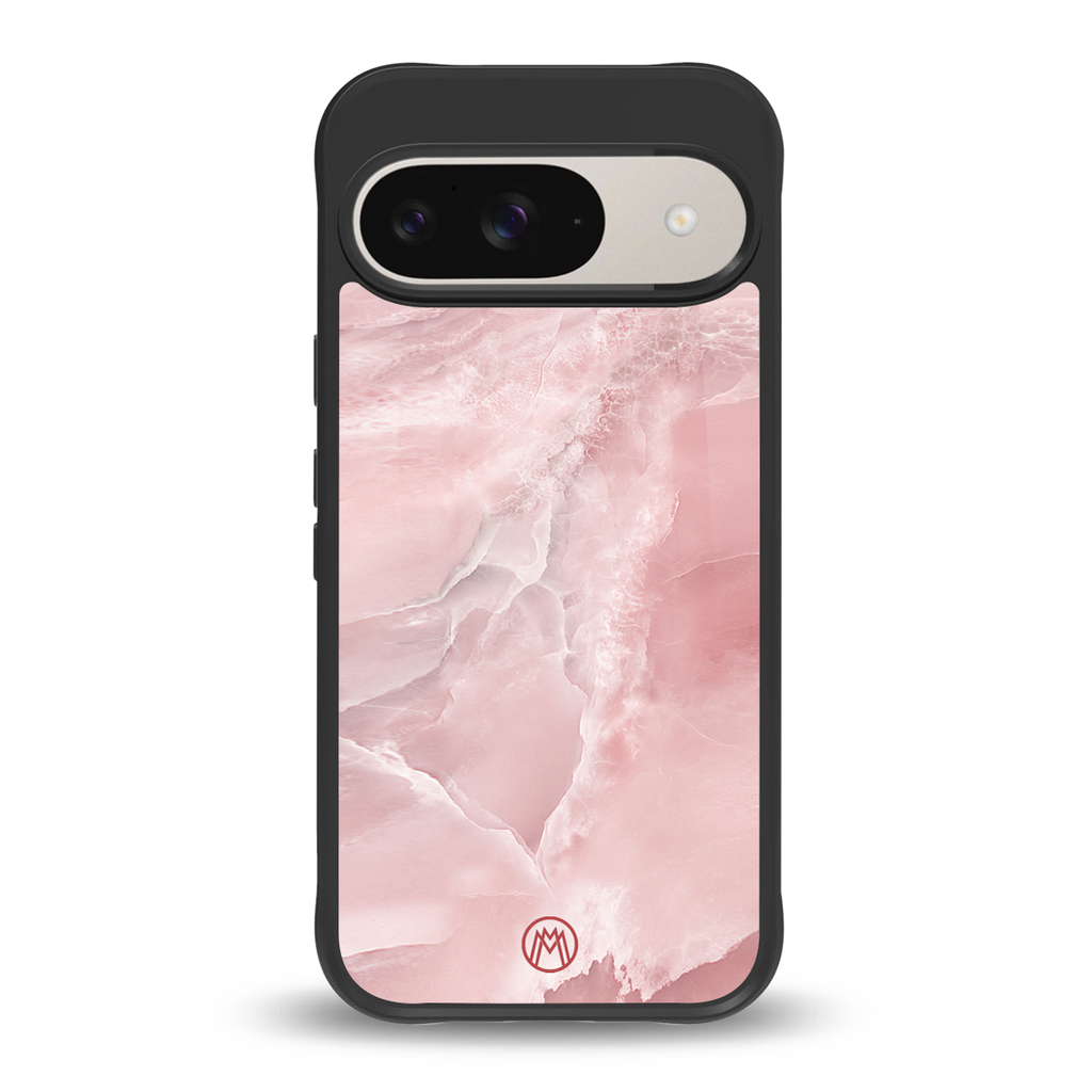 peachy glam back phone cover | glass case for google pixel 9