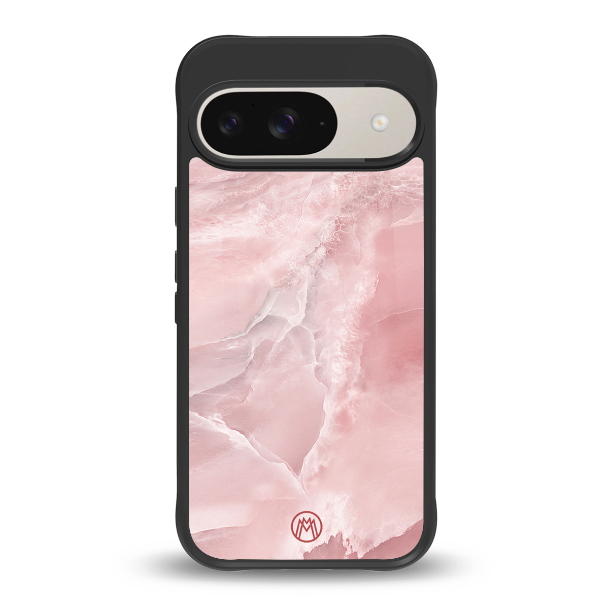 peachy glam back phone cover | glass case for google pixel 9
