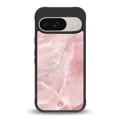 peachy glam back phone cover | glass case for google pixel 9