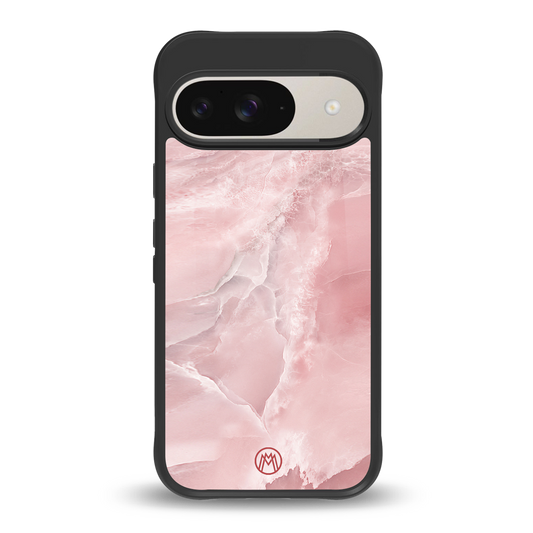 peachy glam back phone cover | glass case for google pixel 9