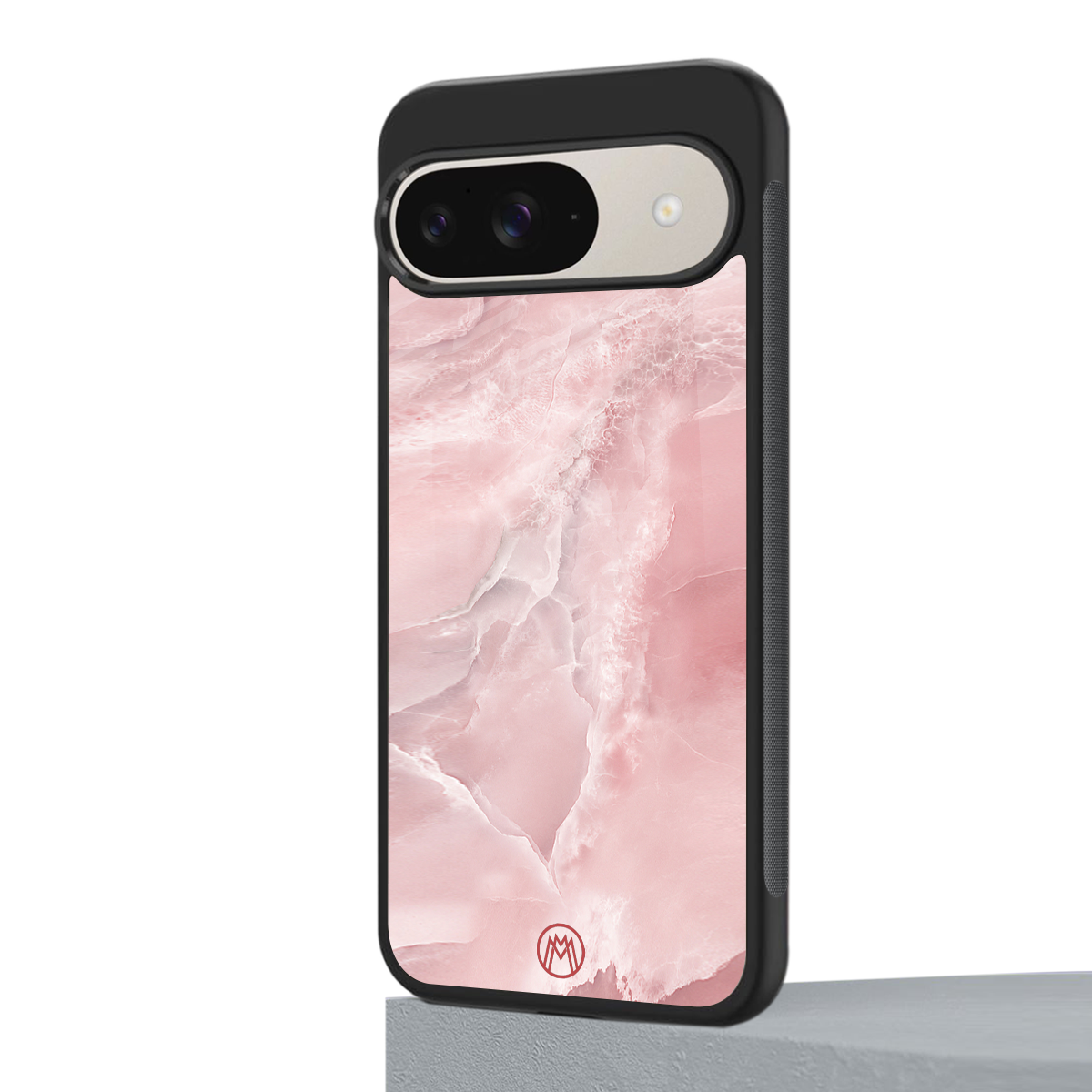 peachy glam back phone cover | glass case for google pixel 9