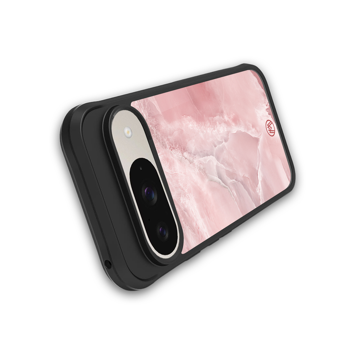 peachy glam back phone cover | glass case for google pixel 9