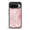 peachy glam back phone cover | glass case for google pixel 9 pro