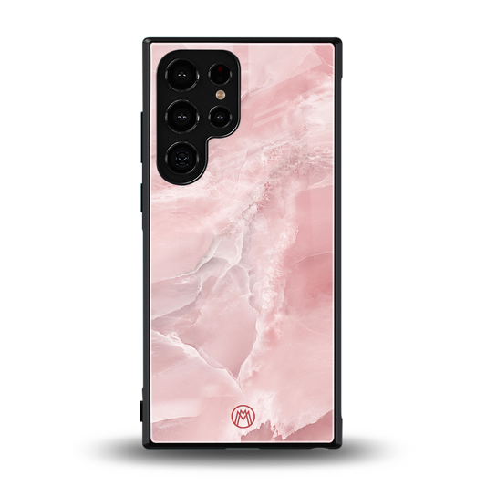 peachy glam back phone cover | glass case for samsung galaxy s24 ultra