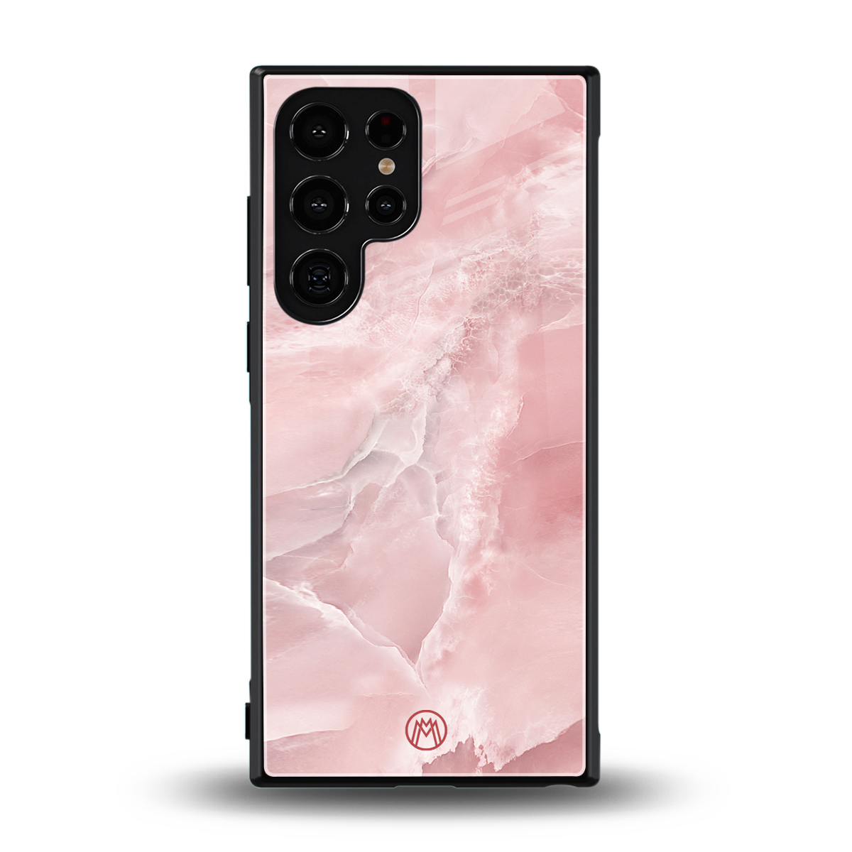 peachy glam back phone cover | glass case for samsung galaxy s23 ultra