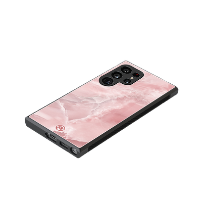 peachy glam back phone cover | glass case for samsung galaxy s24 ultra