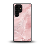 peachy glam back phone cover | glass case for samsung galaxy s25 ultra