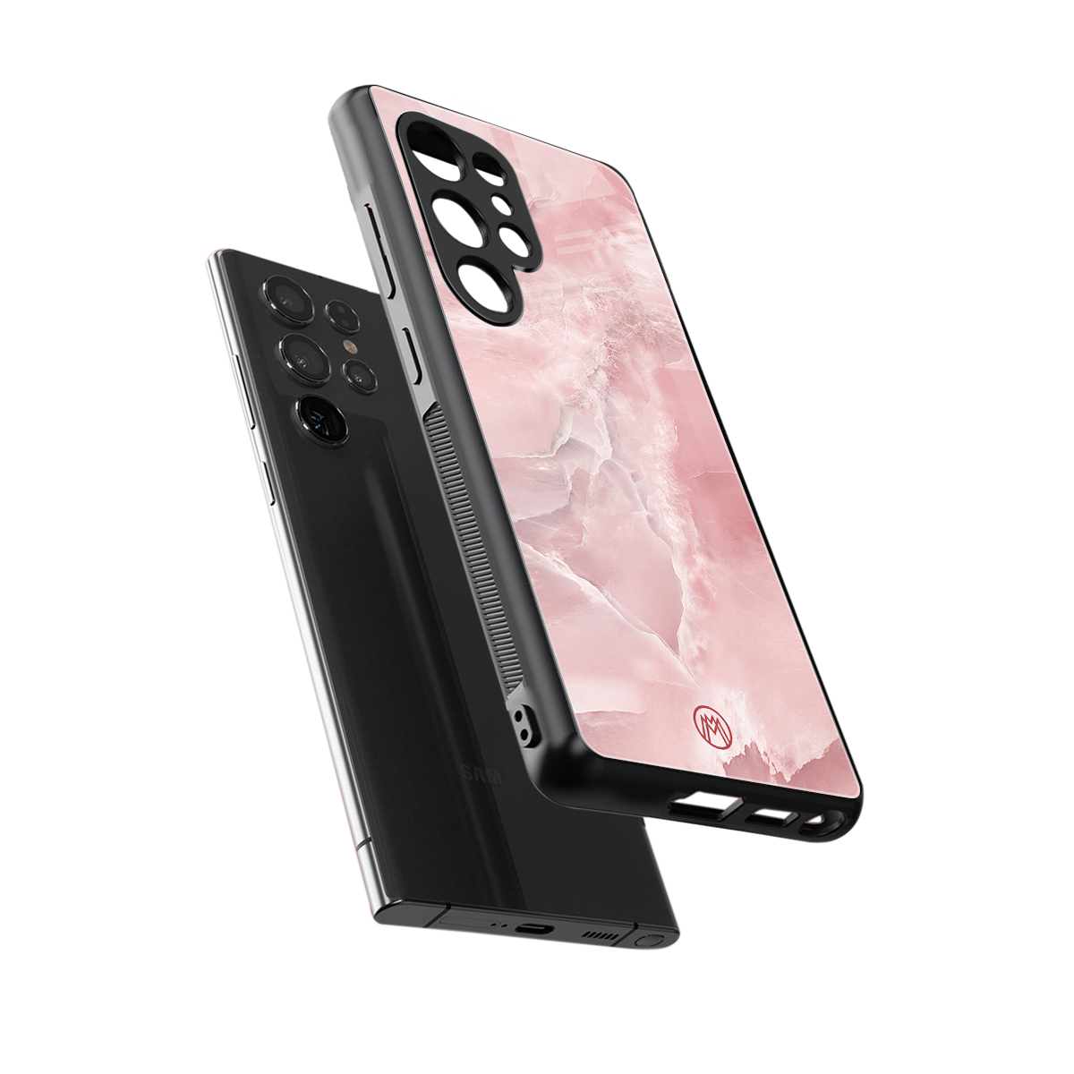 peachy glam back phone cover | glass case for samsung galaxy s25 ultra