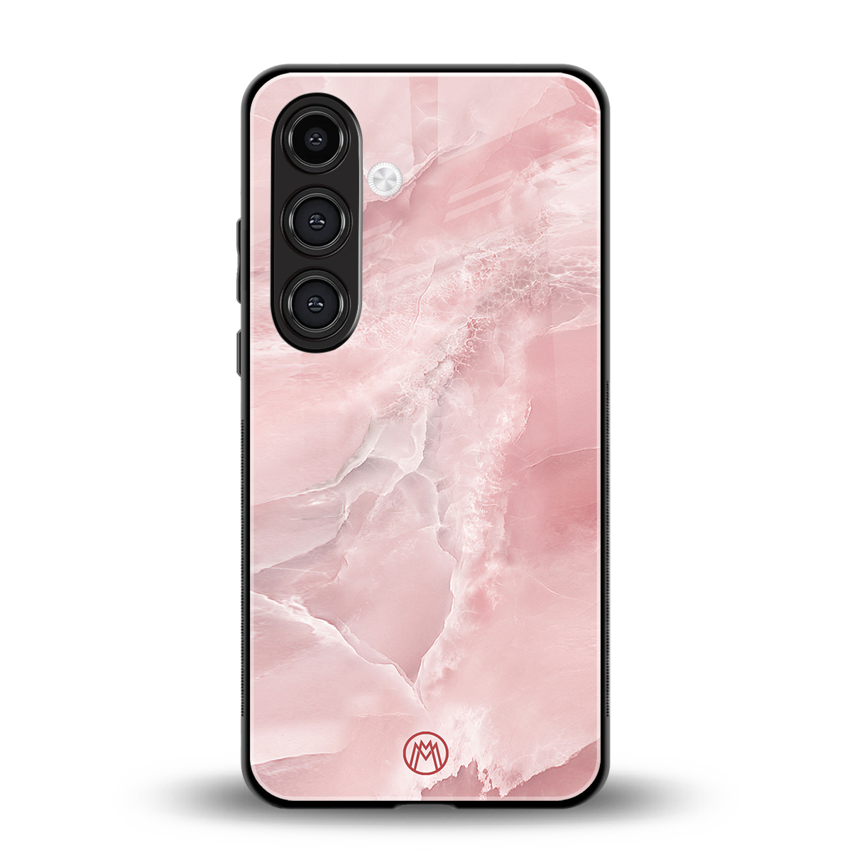 peachy glam back phone cover | glass case for samsung galaxy s25 plus
