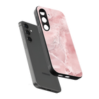 peachy glam back phone cover | glass case for samsung galaxy s25 plus