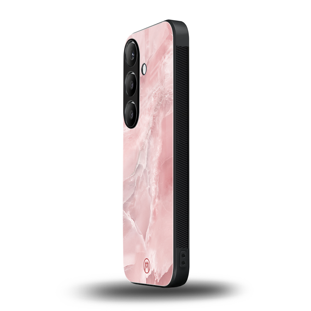 peachy glam back phone cover | glass case for samsung galaxy s24