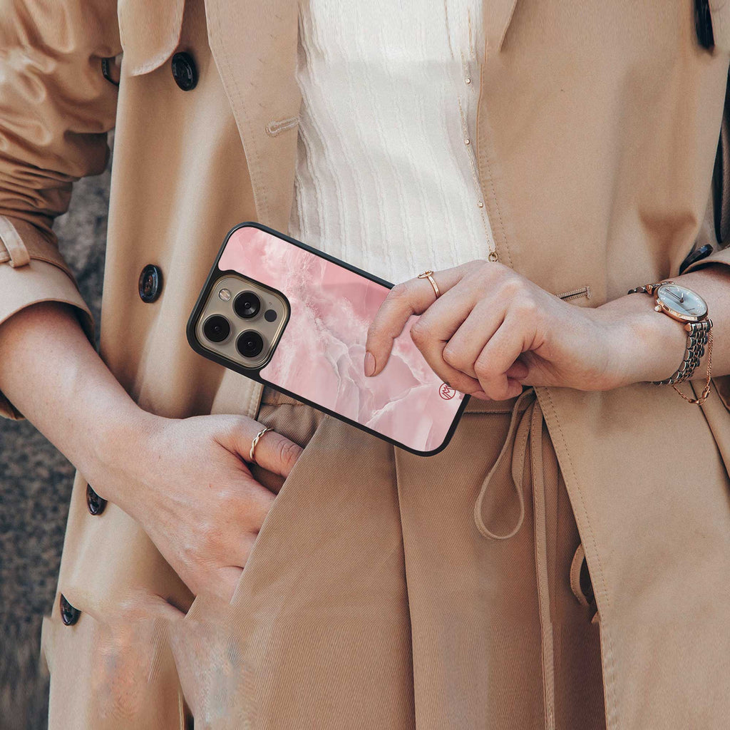 peachy glam back phone cover | glass case for nothing phone 2