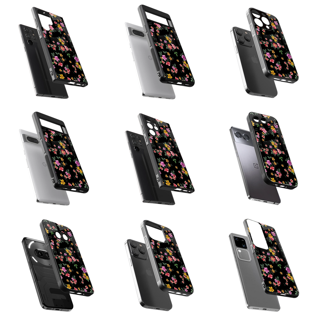 Durable Glass Back Mobile Case for iPhone, Samsung, OnePlus, Google Pixel, Redmi, Vivo, Oppo