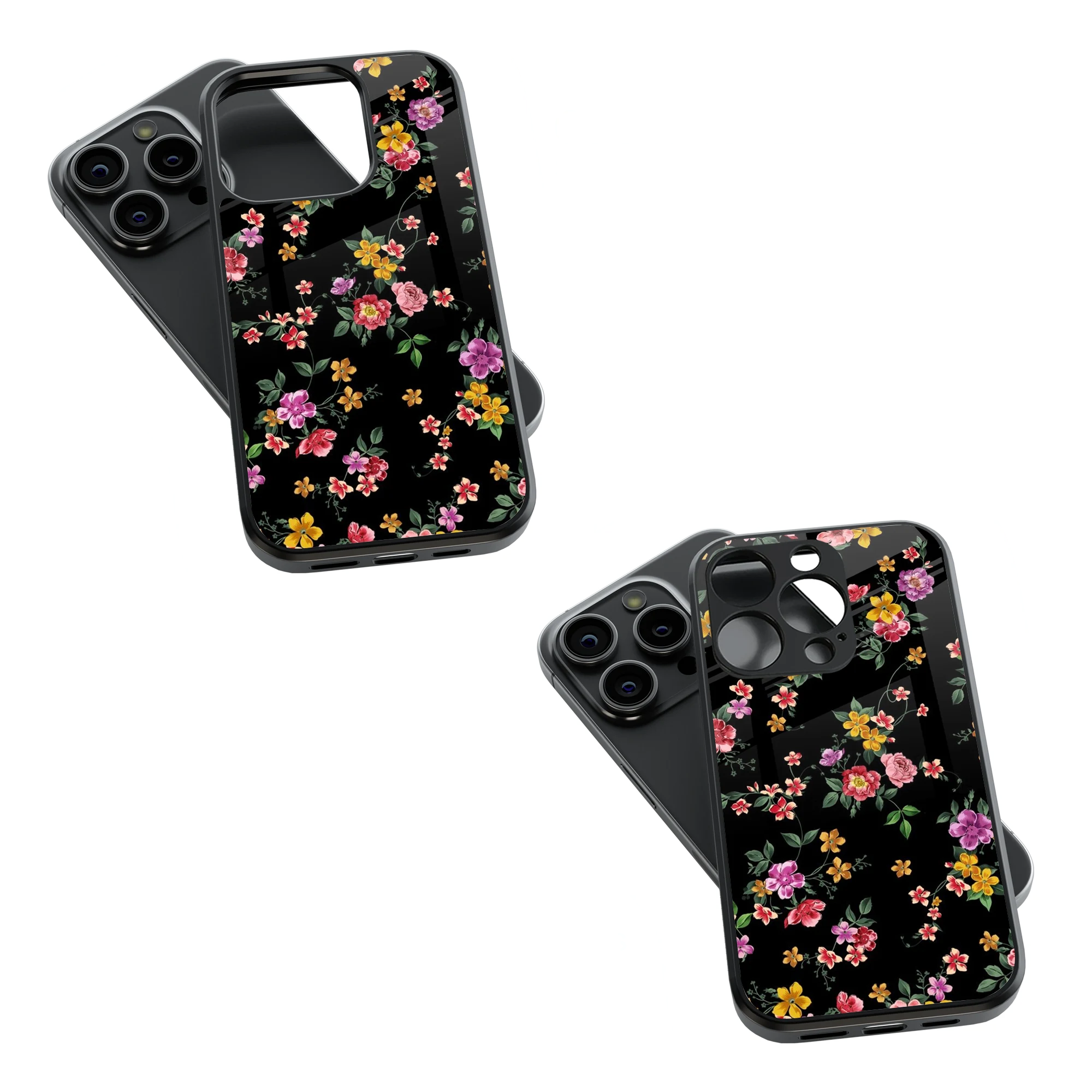 Trendy Glass Back Mobile Case for iPhone, Samsung, Redmi, OnePlus, Google Pixel, Motorola
