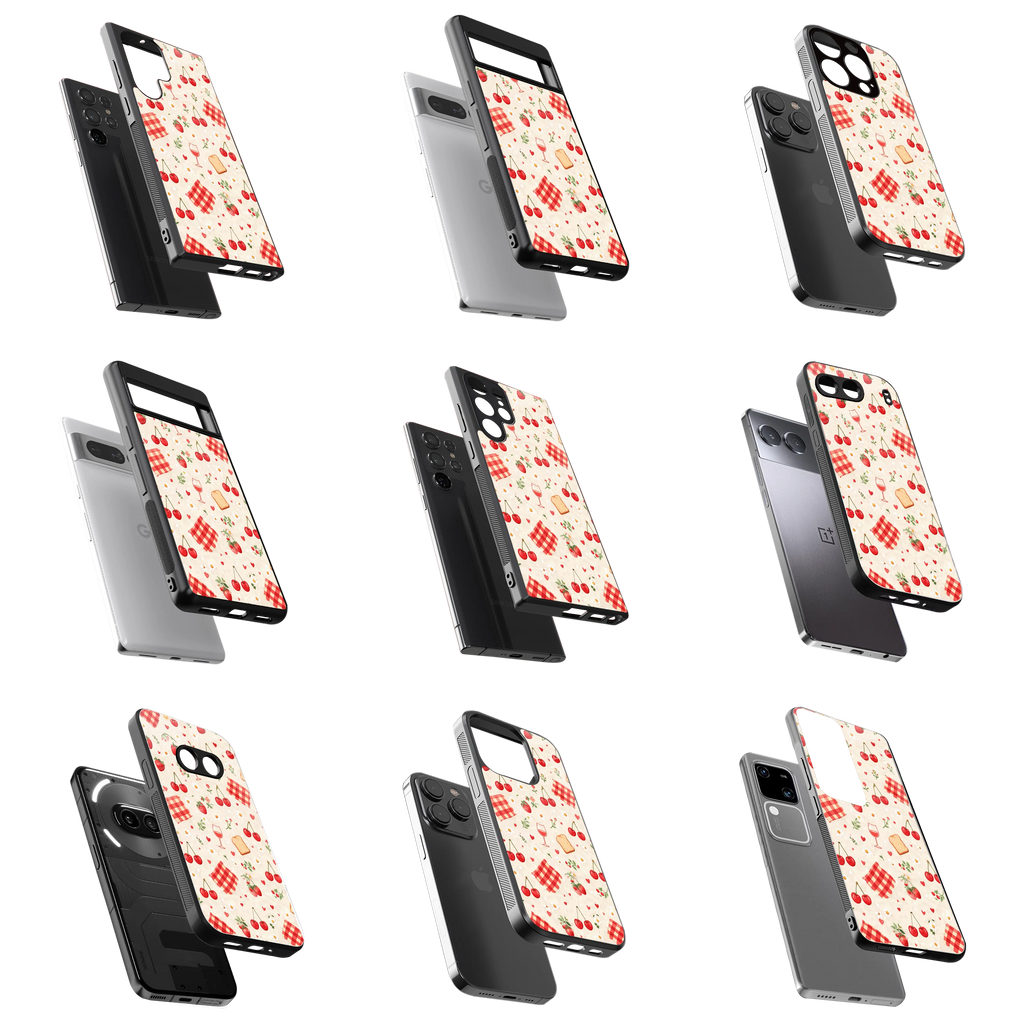 Durable Glass Back Mobile Case for iPhone, Samsung, OnePlus, Google Pixel, Redmi, Vivo, Oppo