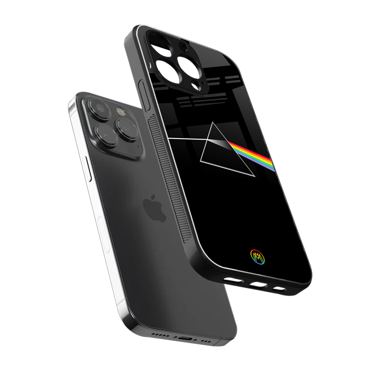 pink floyd back phone cover | glass case for iphone 16 pro
