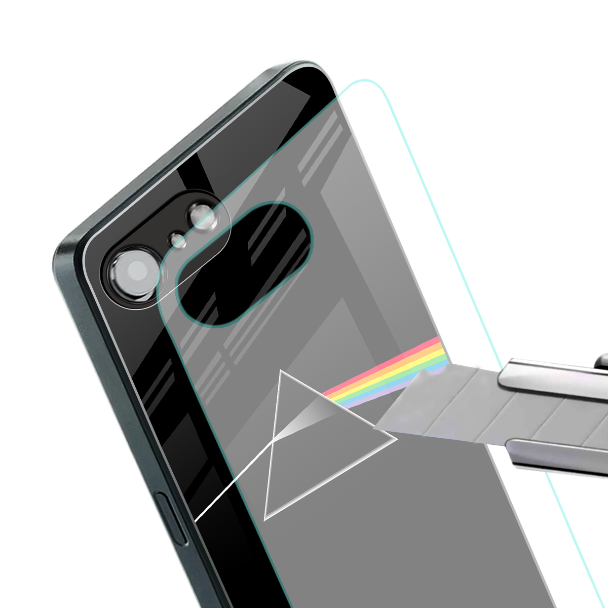pink floyd back phone cover | glass case for iphone 16e