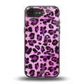 pink leopard fur back phone cover | glass case for iphone 16e