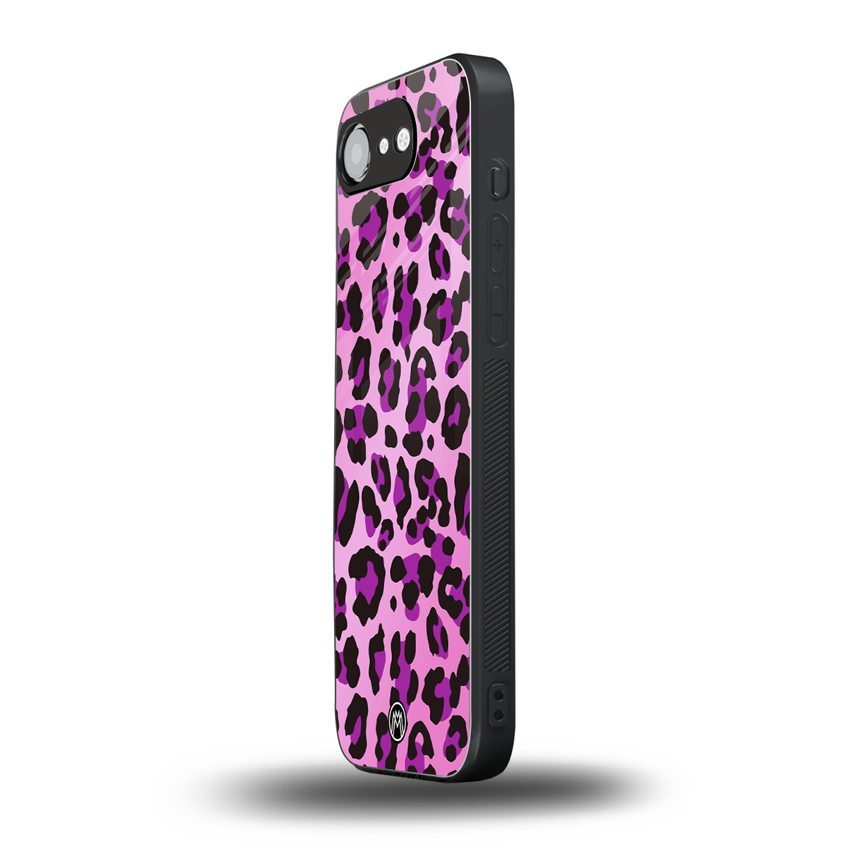 pink leopard fur back phone cover | glass case for iphone 16e