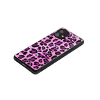 pink leopard fur back phone cover | glass case for nothing phone 1
