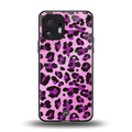 pink leopard fur back phone cover | glass case for nothing phone 2