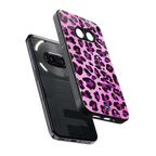 pink leopard fur back phone cover | glass case for nothing phone 2a