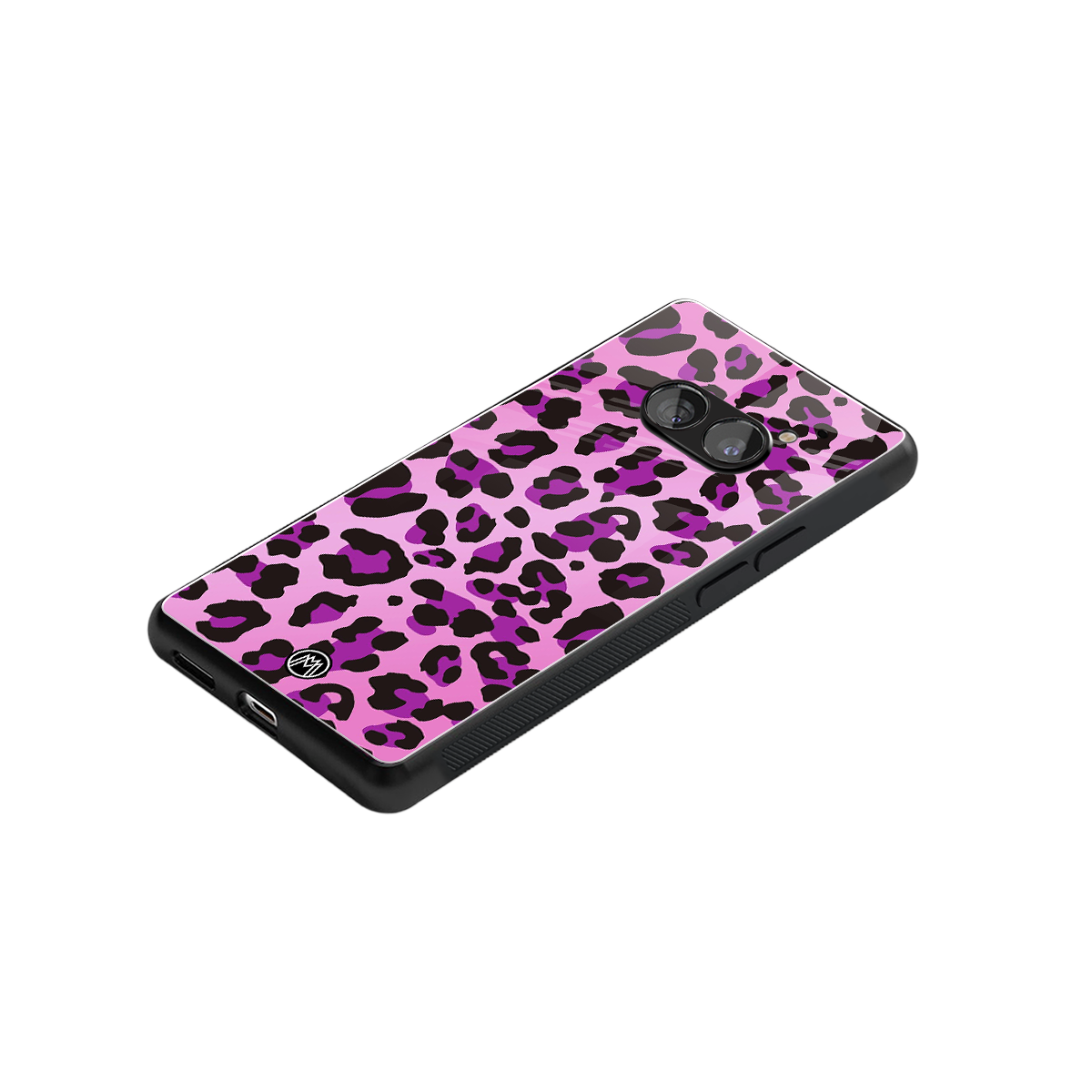 pink leopard fur back phone cover | glass case for nothing phone 2a