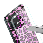 pink leopard fur back phone cover | glass case for oneplus nord 3