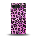 pink leopard fur back phone cover | glass case for oneplus nord 4