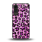pink leopard fur back phone cover | glass case for oneplus nord ce 4 lite