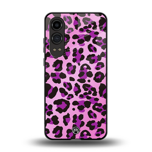 pink leopard fur back phone cover | glass case for oneplus nord ce 4 lite