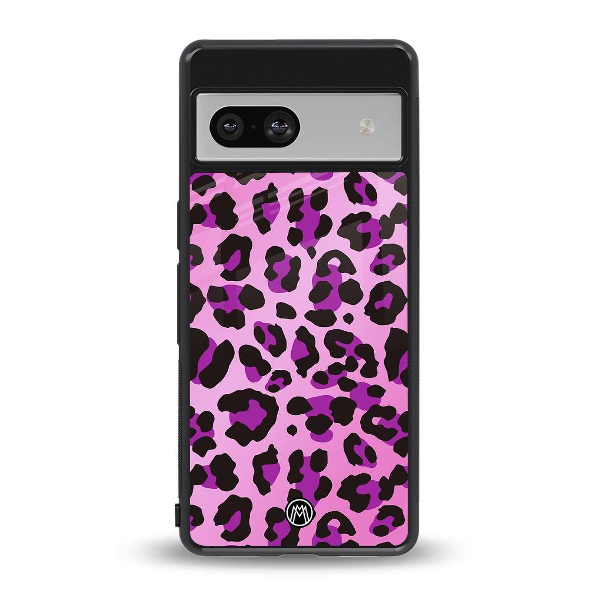pink leopard fur back phone cover | glass case for Google Pixel 7
