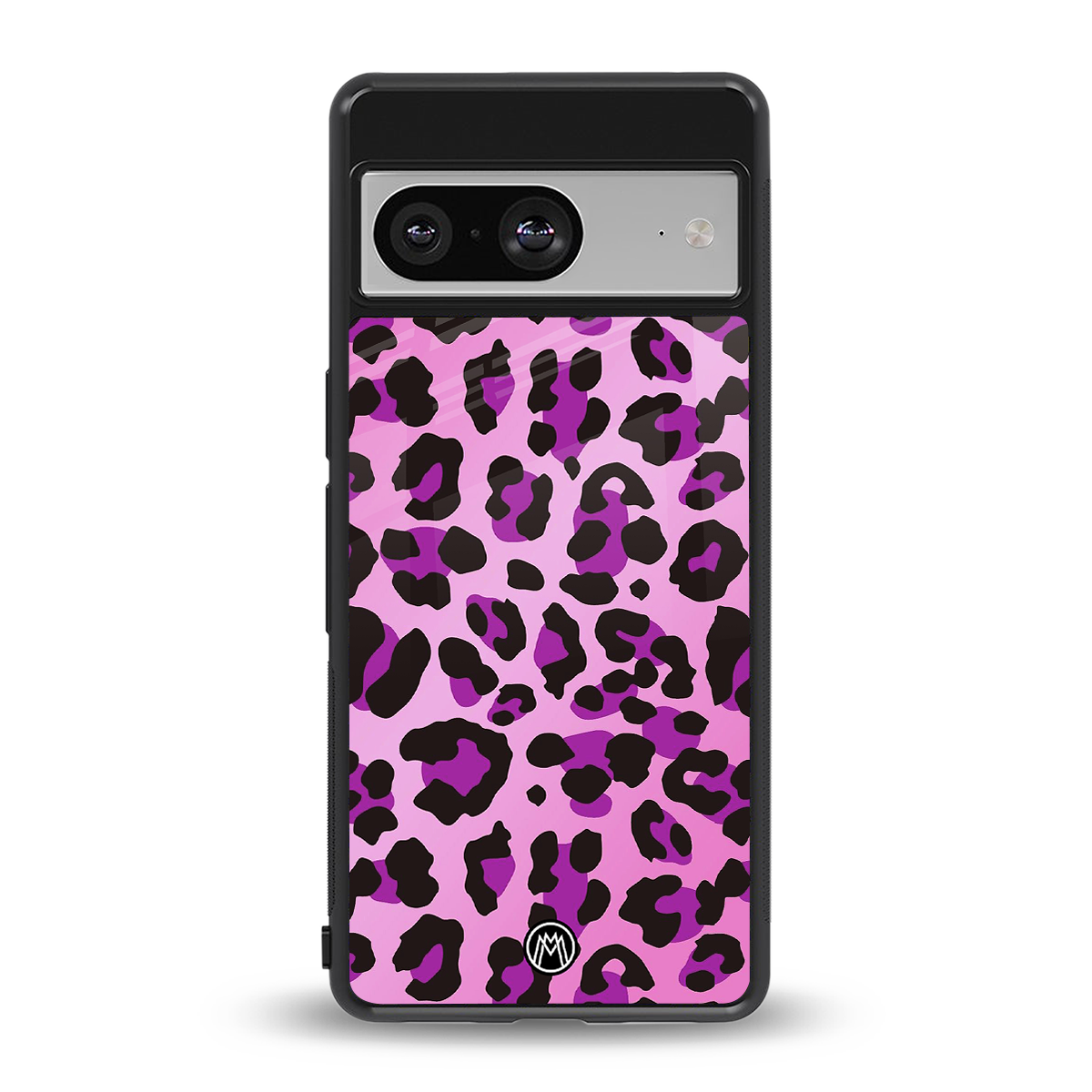 pink leopard fur back phone cover | glass case for Google Pixel 8