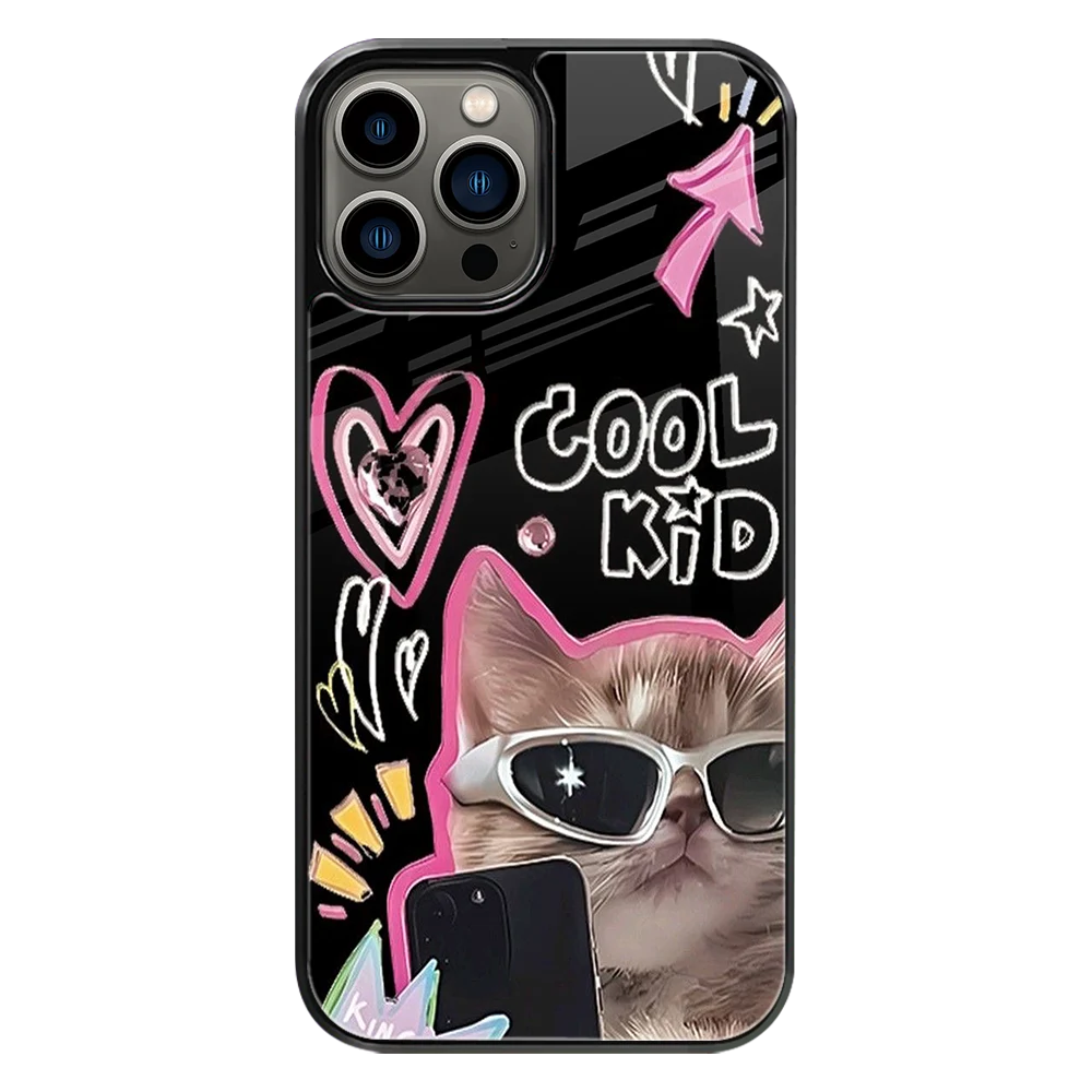 Premium Glass Back Mobile Phone Cover for iPhone, Samsung, OnePlus, Google Pixel, Redmi, Oppo, Vivo & Realme