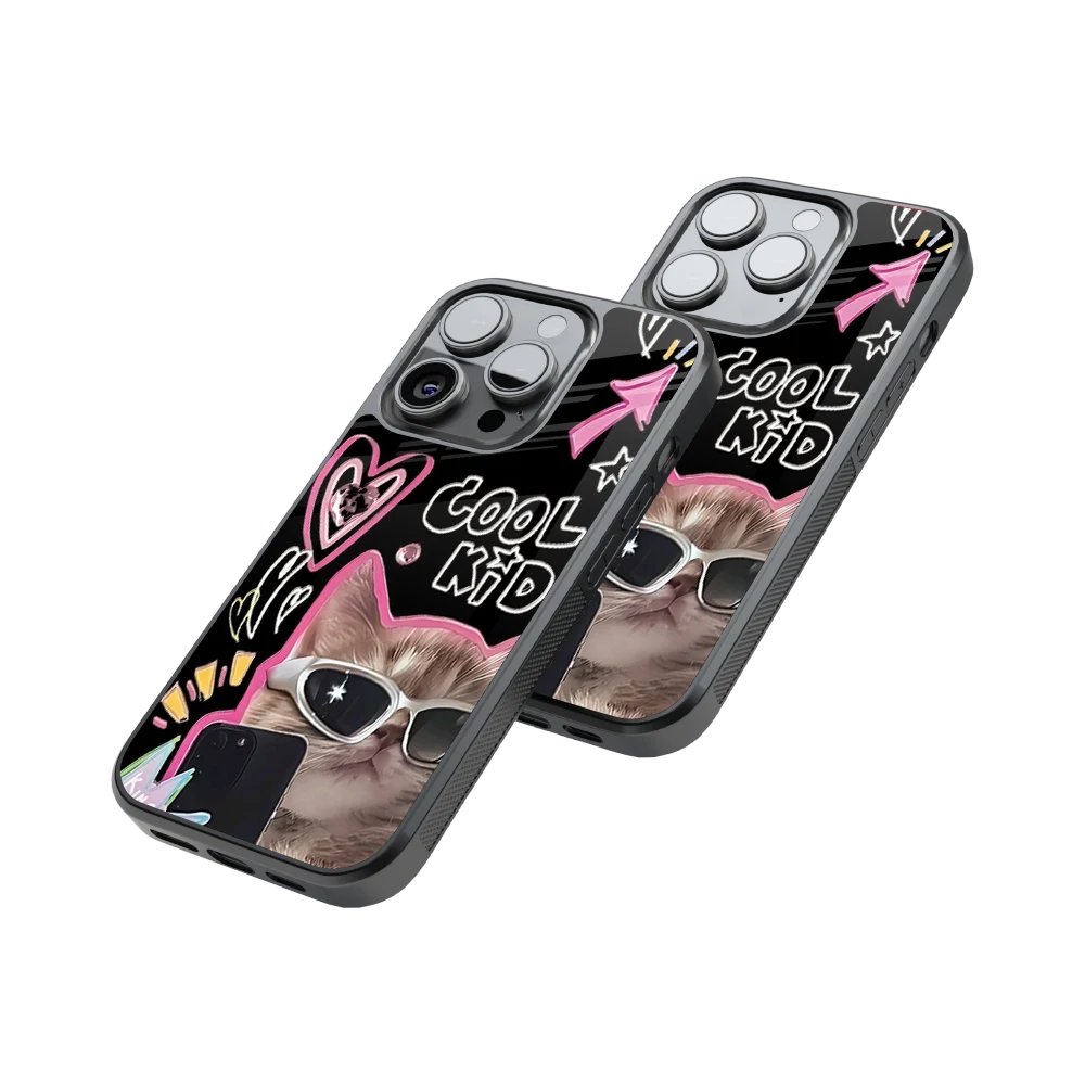 Protective Glass Back Phone Case Compatible with iPhone, Samsung, OnePlus, Pixel & More
