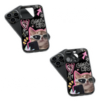 Trendy Glass Back Mobile Case for iPhone, Samsung, Redmi, OnePlus, Google Pixel, Motorola
