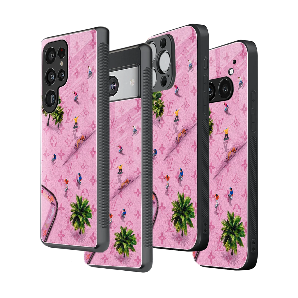 Stylish Glass Back Case for All Smartphones iPhone, Samsung, OnePlus, Pixel, Redmi, Oppo, Vivo, Motorola