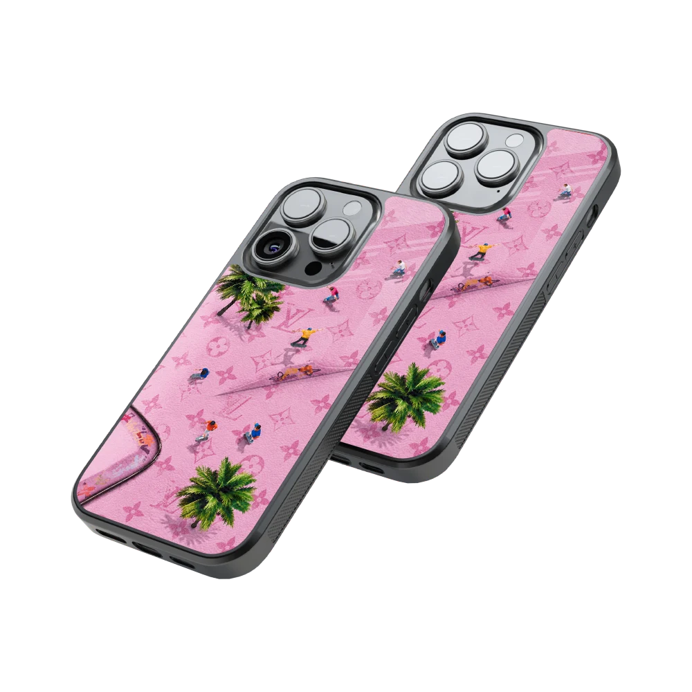 Protective Glass Back Phone Case Compatible with iPhone, Samsung, OnePlus, Pixel & More