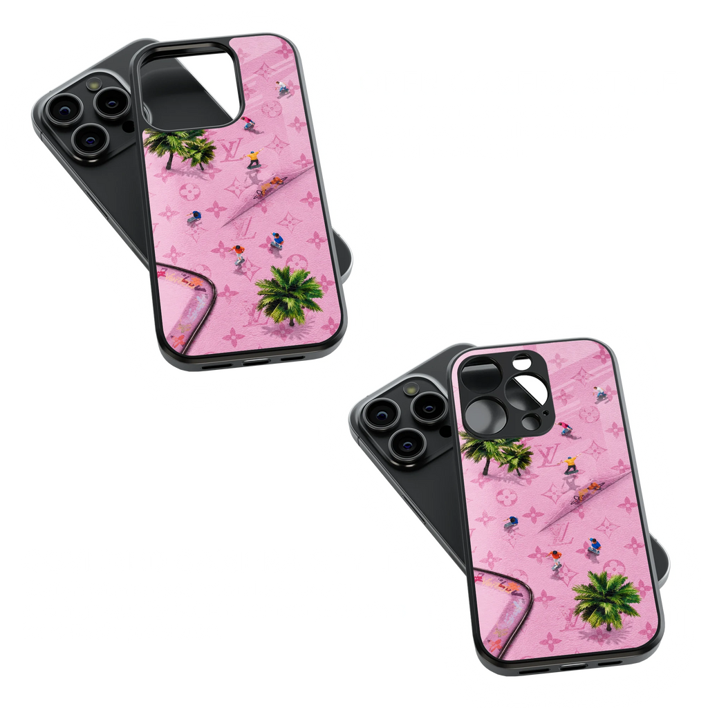 Trendy Glass Back Mobile Case for iPhone, Samsung, Redmi, OnePlus, Google Pixel, Motorola