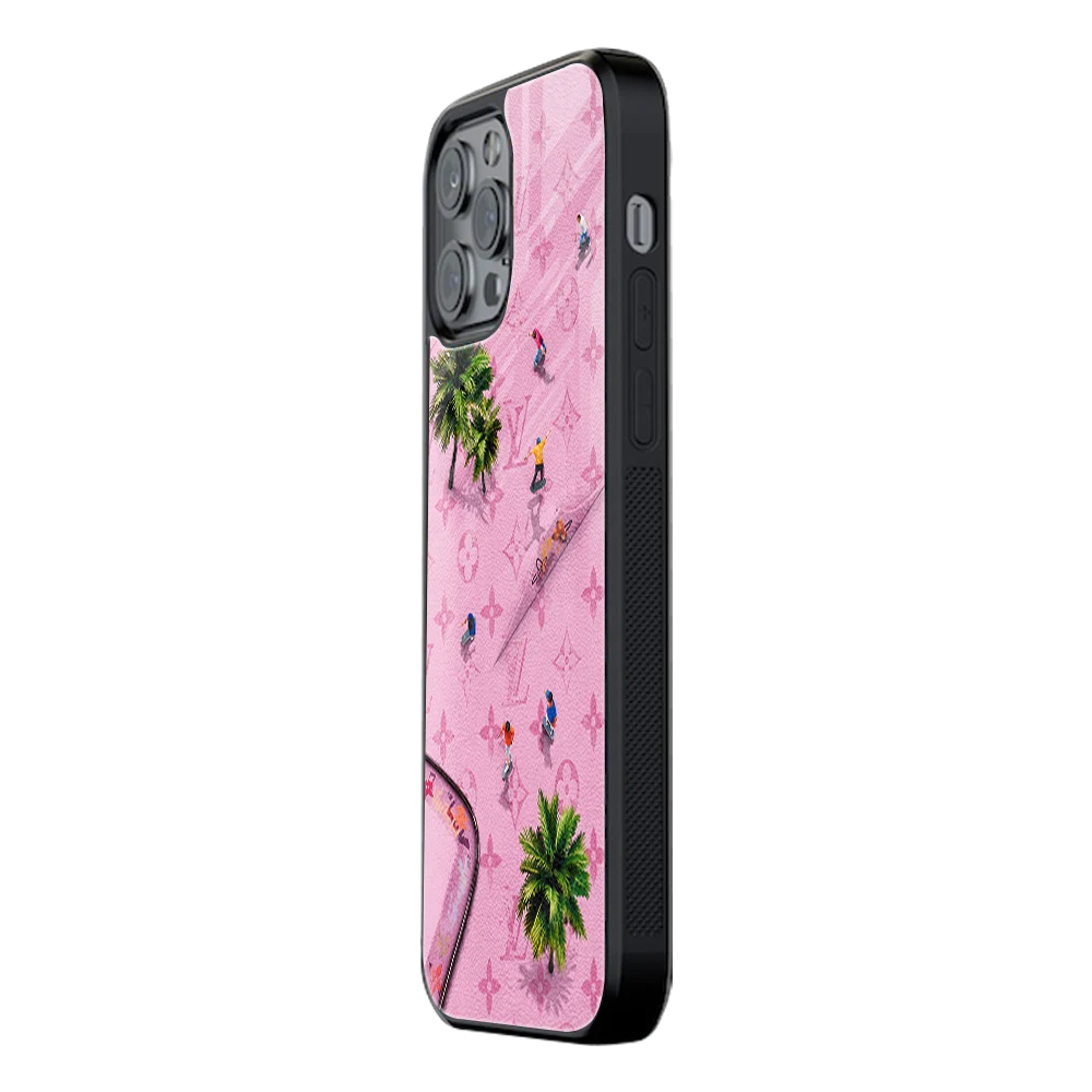 Slim Glass Back Phone Case for Multiple Brands iPhone, Samsung, Redmi, OnePlus, Oppo, Vivo