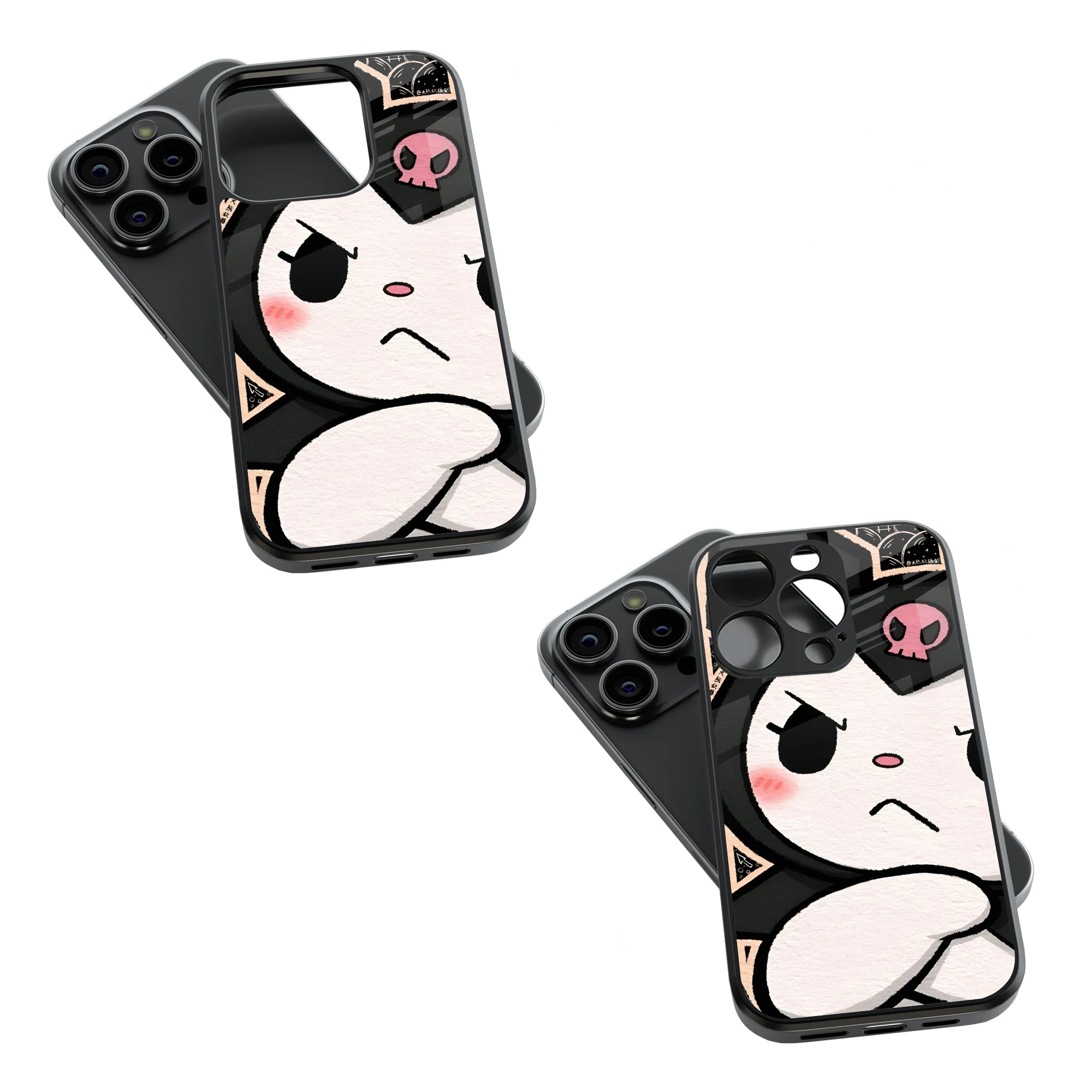 Trendy Glass Back Mobile Case for iPhone, Samsung, Redmi, OnePlus, Google Pixel, Motorola