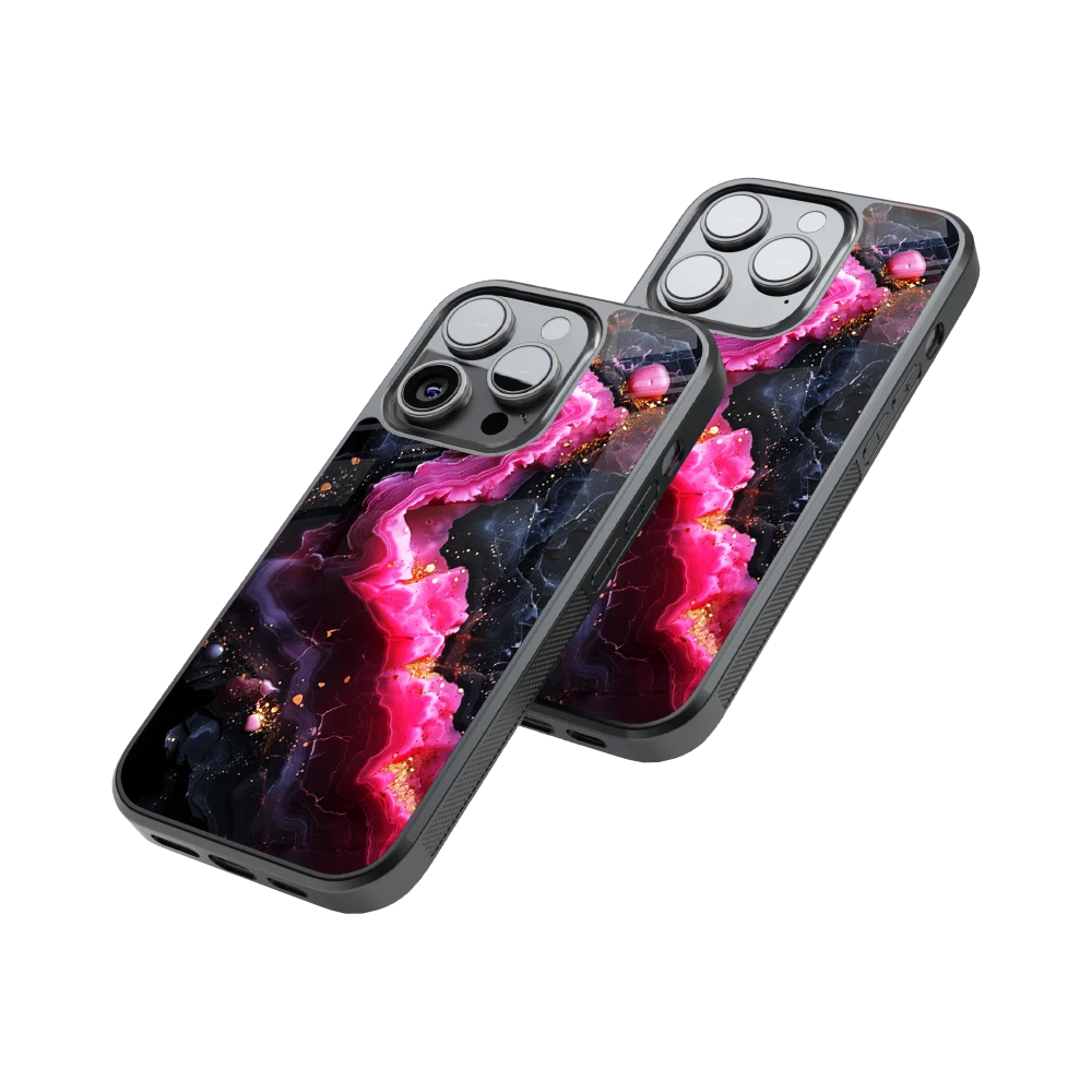 Protective Glass Back Phone Case Compatible with iPhone, Samsung, OnePlus, Pixel & More