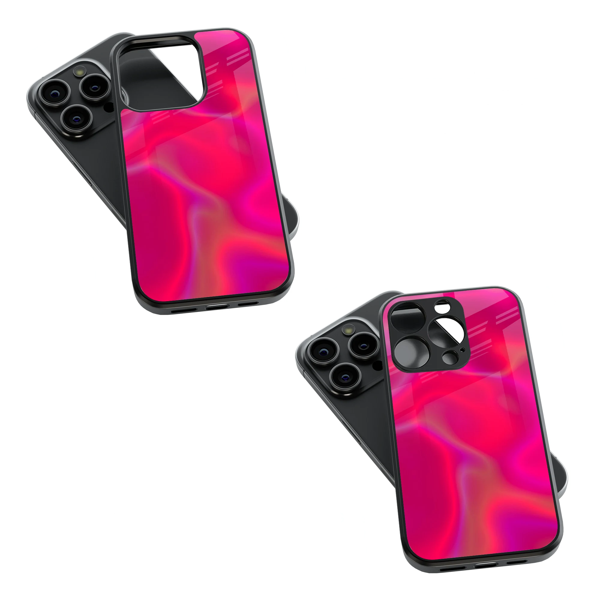 Trendy Glass Back Mobile Case for iPhone, Samsung, Redmi, OnePlus, Google Pixel, Motorola