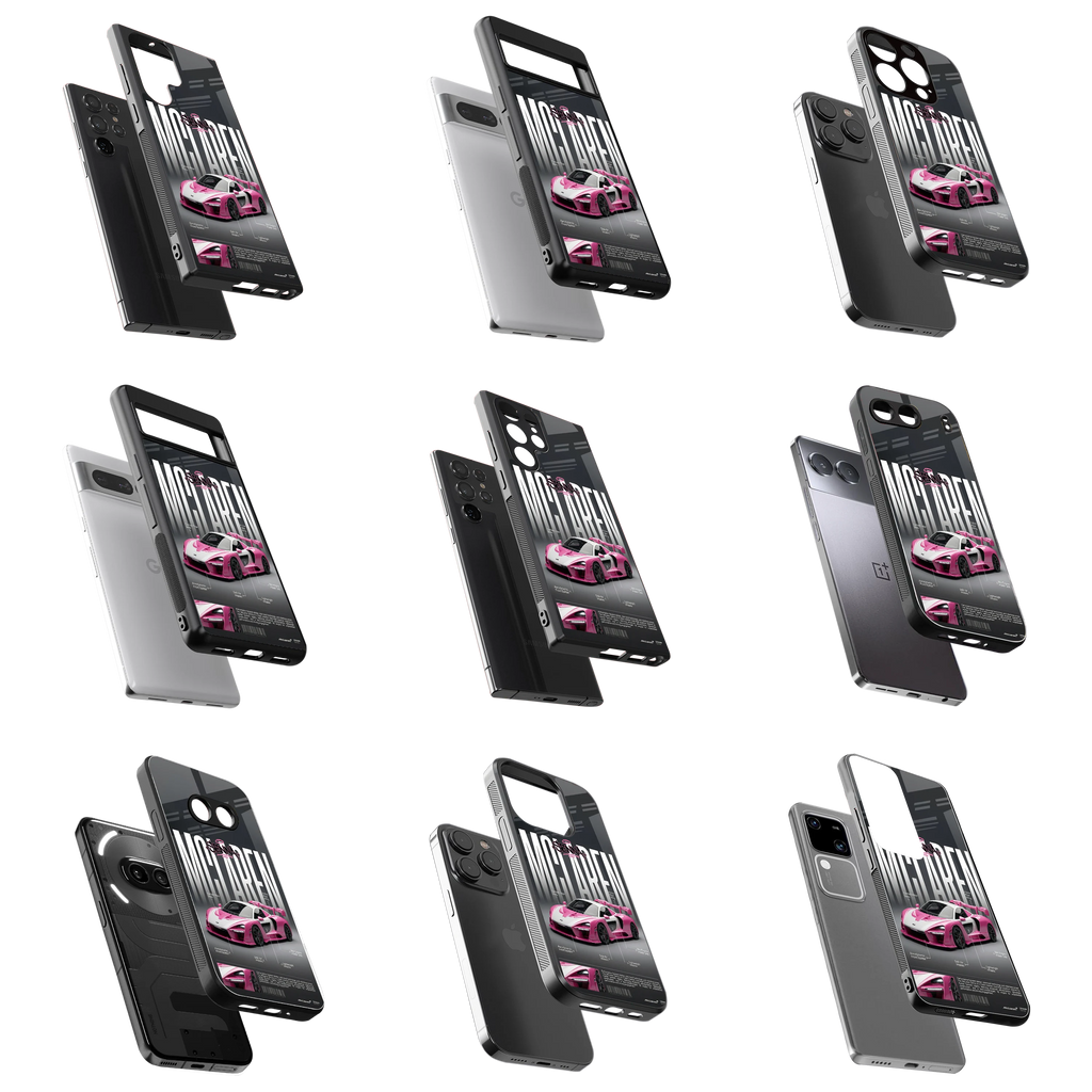 Durable Glass Back Mobile Case for iPhone, Samsung, OnePlus, Google Pixel, Redmi, Vivo, Oppo