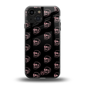 pink skull pattern back phone cover | glass case for iphone 13 mini