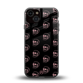 pink skull pattern back phone cover | glass case for iphone 13