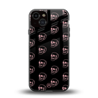 pink skull pattern back phone cover | glass case for iphone 13