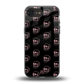 pink skull pattern back phone cover | glass case for iphone 16e