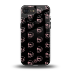 pink skull pattern back phone cover | glass case for iphone 16e