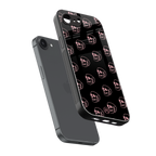 pink skull pattern back phone cover | glass case for iphone 16e